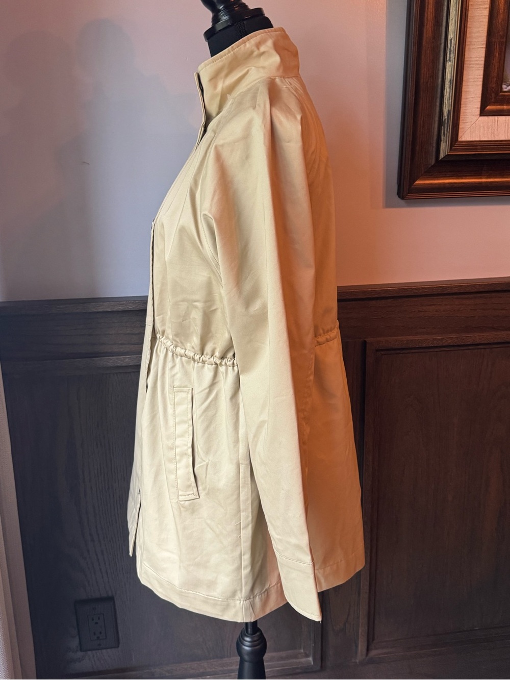 a new day tan  Cinch-Waist Utility Jacket Medium NWOT - Picture 4 of 8